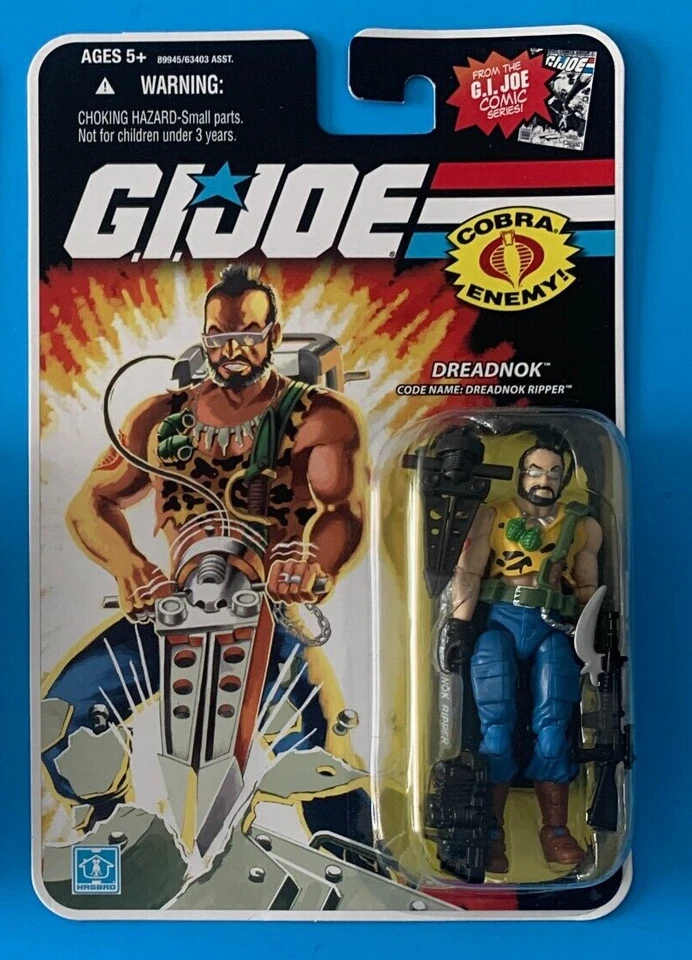2008 Gi Joe MOC Cobra Dreadnok Ripper 100 Hasbro Comic 25th Anniversary