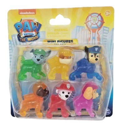 Minifigura Paw Patrol de 2 pulgadas paquete de 6 [translúcida] Foto 1 de 2