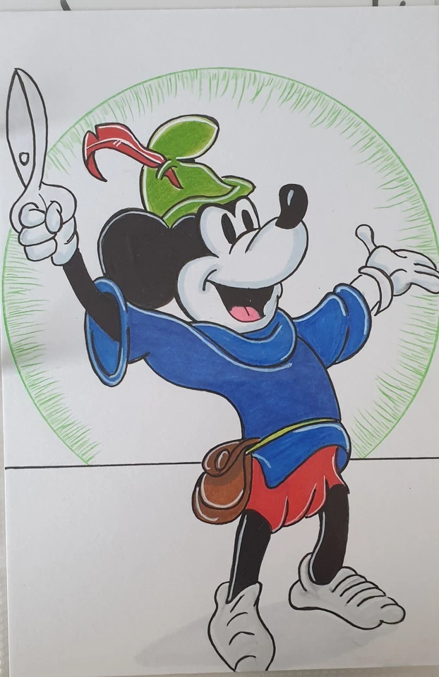 Disney Mickey Mouse Original Lorcana Art  Sketch - Image 1 of 1
