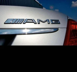 Logo AMG Original Mercedes  Chrome Brillant Neuf Authentique A2538175100 coffre - Picture 1 of 6