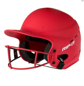 RIP-IT | Vision Pro Softball Batting Helmet | MATTE | Scarlet S/M | Lightweight  - Picture 1 of 7