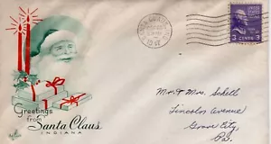 GREETING FROM SANTA CLAUS,  SANTA CLAUS, IN  1947  FDC19134 - Picture 1 of 1