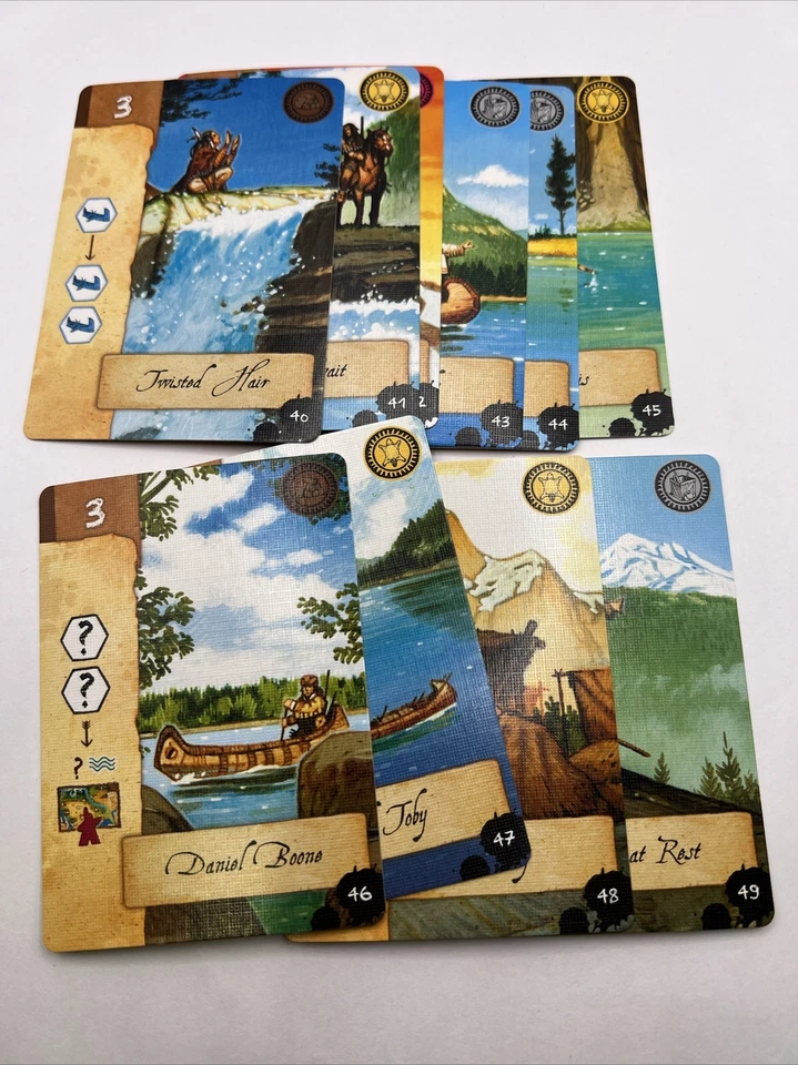 Lewis & Clark The Expedition Board Game Pieces 40-49 Encountered Character Cards - Image 1 of 1