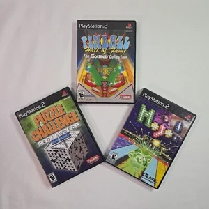 Lot of 3 PS2 Games: Pinball Hall of Fame, Mojo, & Puzzle Challenge Crosswords VG - Picture 1 of 10