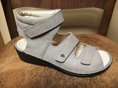 SANDALIA DE CAMARERO Finn Comfort CAPRI en Rock Sator + bolsa de tela, ¡pie intercambiable!