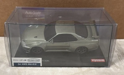 Kyosho Mini-Z Nissan Skyline GT-R V-spec II Nur Millennium Jade Autoscale Body - Image 1 of 4