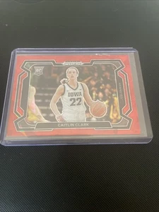 2024 Panini Prizm Draft Picks - Caitlin Clark #57 Red Ice Prizm Variations (RC) - Picture 1 of 4
