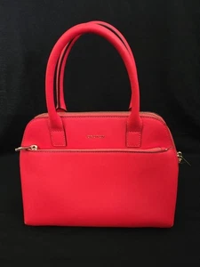 Beautiful OROTON Rich Red/ Leather Zipped Lined Handbag #167523 - Foto 1 di 18