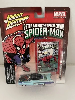2004 Johnny Lighting Peter Parker The Spectacular Spider-Man 1955 Lincoln Futura - Image 1 of 3