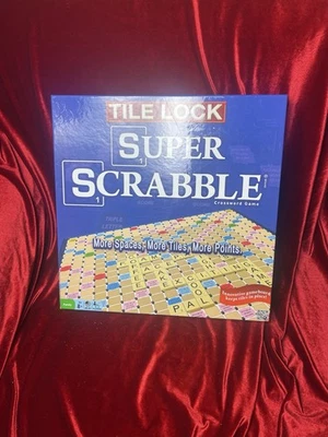 Tile Lock Super Scrabble Board Game Hasbro 2013 complete - Image 1 of 4