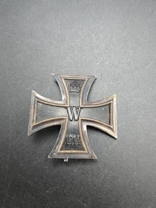 Ek1 Eisernes Kreuz 1. Klasse Wk1 WW1 900er SILBER Selten Top Zustand Rare - Bild 1 von 6