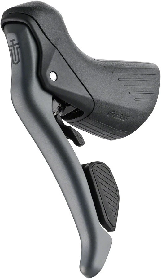 microSHIFT Sword Left Drop Bar Shifter/Brake Lever - Double 10-Speed, Aluminum - Image 1 of 1