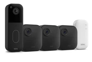 Blink Video Doorbell + 3 Outdoor 4 Smart Cameras (4th Gen) with Sync Module Core - Picture 1 of 1