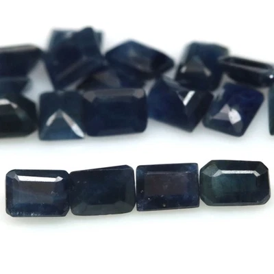 3,77 карата Багет мадагаскарский синий сапфир с подогревом 18 шт. - Изображение 1 из 4