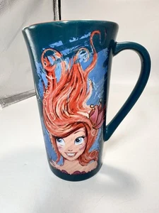 #27U Disney Art of Ariel Mug Green & Orange Discontinued Mermaid Cup - Picture 1 of 11