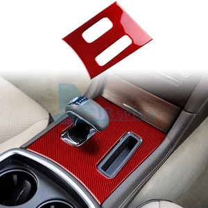 Fits Chrysler 300 2011-2014 Interior Gear Shift Box Panel Cover Red Carbon Fiber - Bild 1 von 9