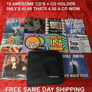 LOT OF 10 CD'S & CASE ,DANCE,CLUB,R&B AWESOME COLLECTION FREE SAME DAY SHIPPING - Picture 1 of 1