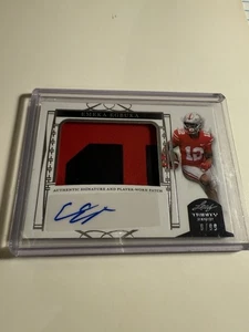2022 Leaf Trinity Black Foil Silver #PA-EE2 Auto Emeka Egbuka 8/99 - Picture 1 of 2