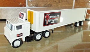Winross Scheduled Truckways Inc Diecast Truck 1:64 Scale 1982 White Cabover Semi - Picture 1 of 6