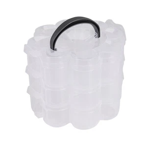  per gioielli impilabile 3-Tier plastica trasparente impilabile Cus1811 - Foto 1 di 1
