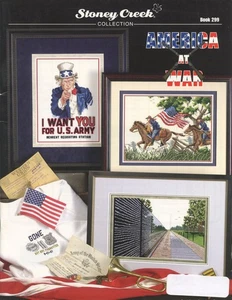 America At War Cross Stitch Pattern Stoney Creek Book 299 Uncle Sam Marines - Picture 1 of 2