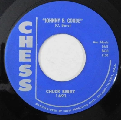 CHUCK BERRY Johnny B Goode, Round And Round CHESS 45 r&b rocker rockabilly Foto 1 de 4