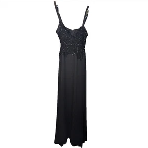 La Perla Vintage Elegant Black Evening Gown Size 46 In VGUC - Imagen 1 de 12