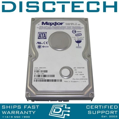 Maxtor DiamondMax 6B200M0 SATA Hard Drive - Image 1 of 3