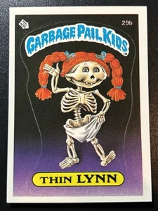 1985 Topps Garbage Pail Kids GPK Card First Series 1 OS1 Matte 29b Thin Lynn - Picture 1 of 7