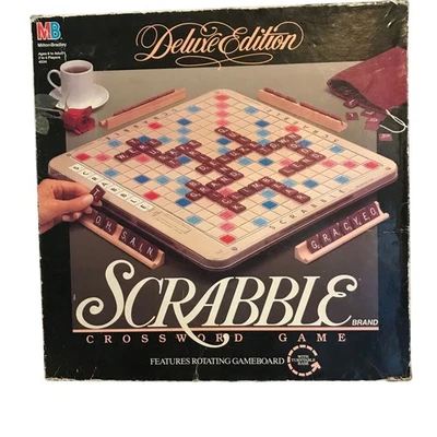 Deluxe Edition Scrabble Crossword Game With Rotating Board (1 of 2) - Image 1 of 4