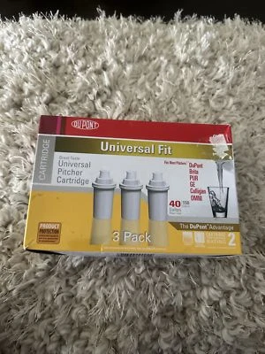 NOS Dupont Universal Fit 3 Pack 40 Gallon Pitcher Cartridge Filter WFPTC053 - Image 1 of 4
