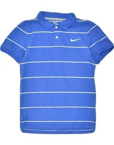 NIKE Mens Polo Shirt XS Blue Striped Cotton OV14 - Picture 1 of 3