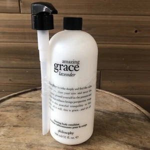 NEW Philosophy Amazing Grace LAVENDER Firming Body Emulsion w/Pump 32 oz Sealed - Picture 1 of 6