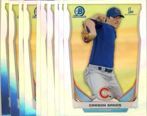 (25) 2014 Bowman Chrome Draft Refractor Carson Sands Rookie LOTE Cubs DP78 - Imagen 1 de 1