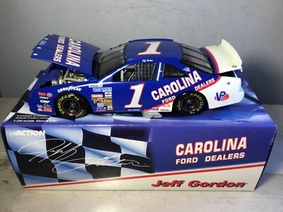 Raro 1:24 Jeff Gordon #1 Carolina Ford 1991 vintage Thunderbird DieCast NASCAR Foto 1 de 4