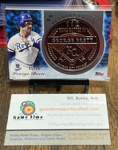 2013 Topps Update George Brett Pennant Chase Coins Copper #60/99 Royals ...