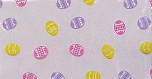 NEW 100 1# Easter Eggs Printed Gusseted Cello Poly Plastic Bags Candy Cookie - Picture 1 of 1