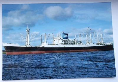 Vintage 4X6 Photo P & O LINE OTAIO Ocean Cargo Ship Rotterdam - Image 1 of 3