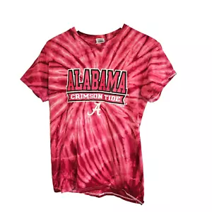 Camiseta Alabama Crimson Tide Gildan Unisex Pequeña Roja Tie Dye Algodón Manga Corta - Imagen 1 de 6
