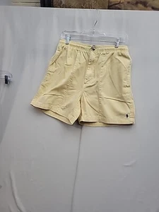 Ralph Lauren Polo Mens Yellow Cotton Drawstring Preppy Beach Shorts Small - Picture 1 of 8