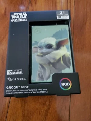 Seagate Grogu Drive SE FireCuda 2TB External USB 3.2 Gen 1 HD STKL2000404  - Image 1 of 2