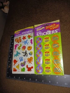 Vintage Stickers,trend,2 Pkgs,scratch N Sniff And Sea Buddies,read,(bx91jd) - Picture 1 of 6