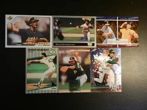 LOT OF (6) DIFFERENT of *HOFer DENNIS ECKERSLEY of the OAKLAND A's* MLB CARDS - Picture 1 of 1