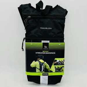 Mochila de hidratación Travelon para bicicleta con vejiga 2L negra para correr/esquí/senderismo - Imagen 1 de 20