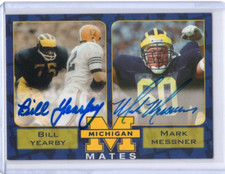 Bill Yearby Mark Messner Michigan Mates TK Legacy Dual Autograph MM13 75/200