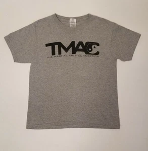 Boys Youth Medium "The Martial Arts Connection" Gray Short Sleeve T-Shirt - Picture 1 of 3