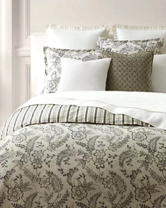 RALPH LAUREN Sara Floral Paisley Reversible 3-Pc Comforter Set Cotton Queen $335 - Picture 1 of 10