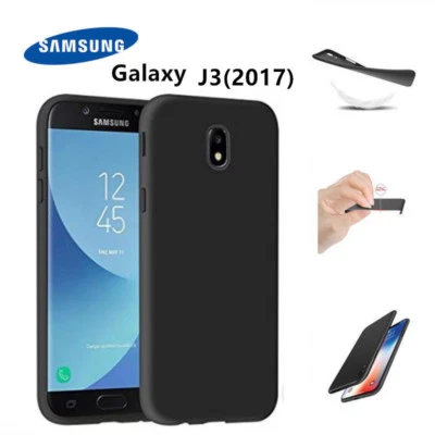 Cover Morbida Custodia Silicone Tpu Nera Opaca pre Samsung Galaxy J3 (2017) - Immagine 1 di 3
