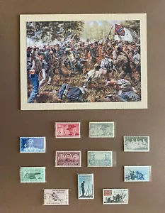 GUERRA CIVILE, francobolli commemorativi collage nuovi di zecca 11 x 14, L #998, #1180 - Foto 1 di 2