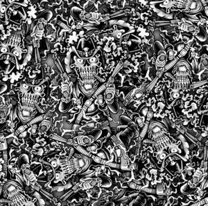 Lámina de presión de transferencia de agua WTD Film 1 m x 50 cm de ancho - Calavera MRS-065B - Imagen 1 de 4